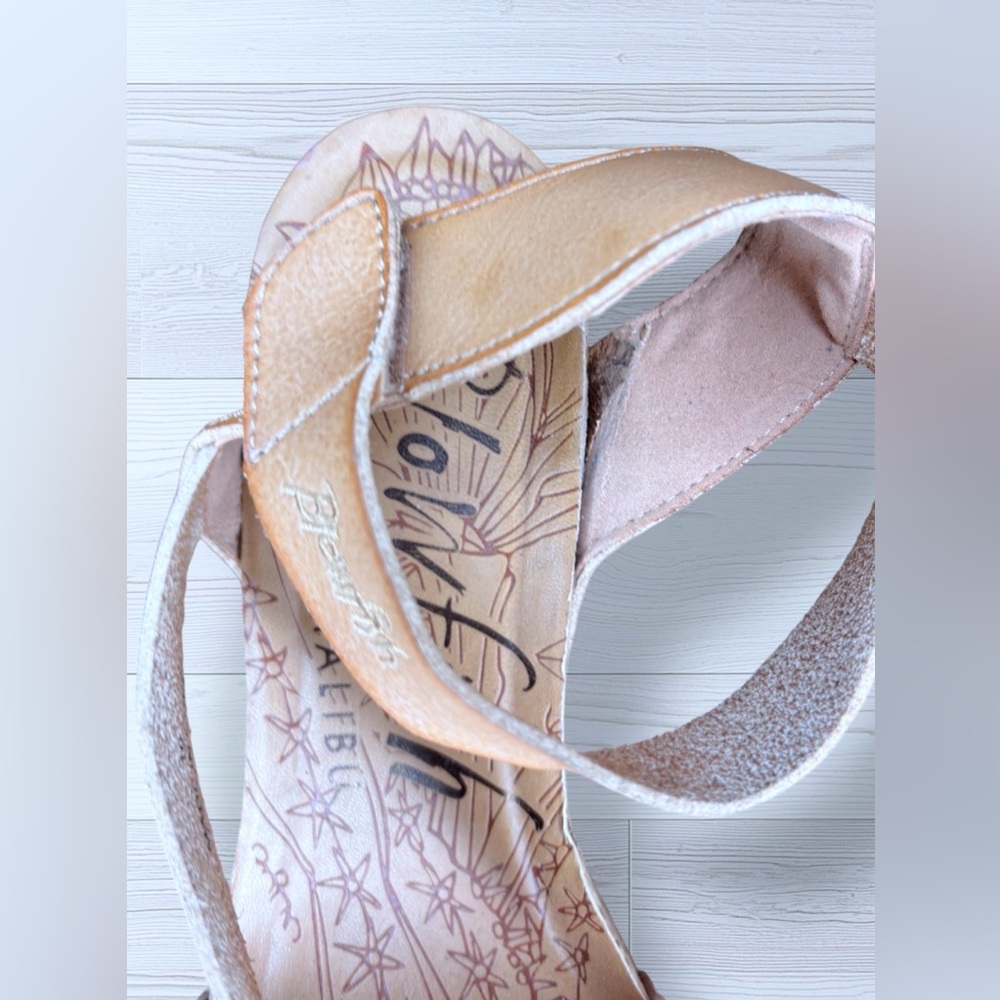 BLOWFISH MALIBU Women’s Hapuku Nude Wedge Sandals with Faux Cork Sole - Picture 13 of 15